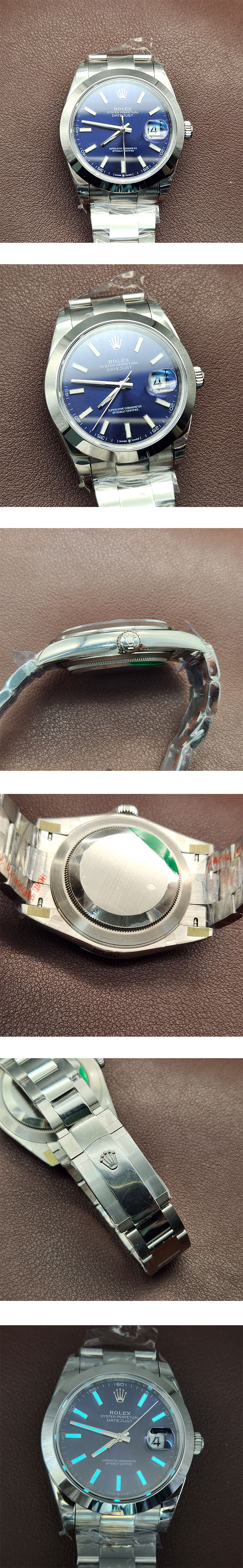 【XT製 ロレックスコピー時計】126300 デイトジャスト 41mm ブルー文字盤 優れた品質